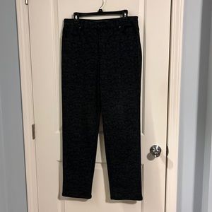 Gloria Vanderbilt Black patterned jean pants size 14